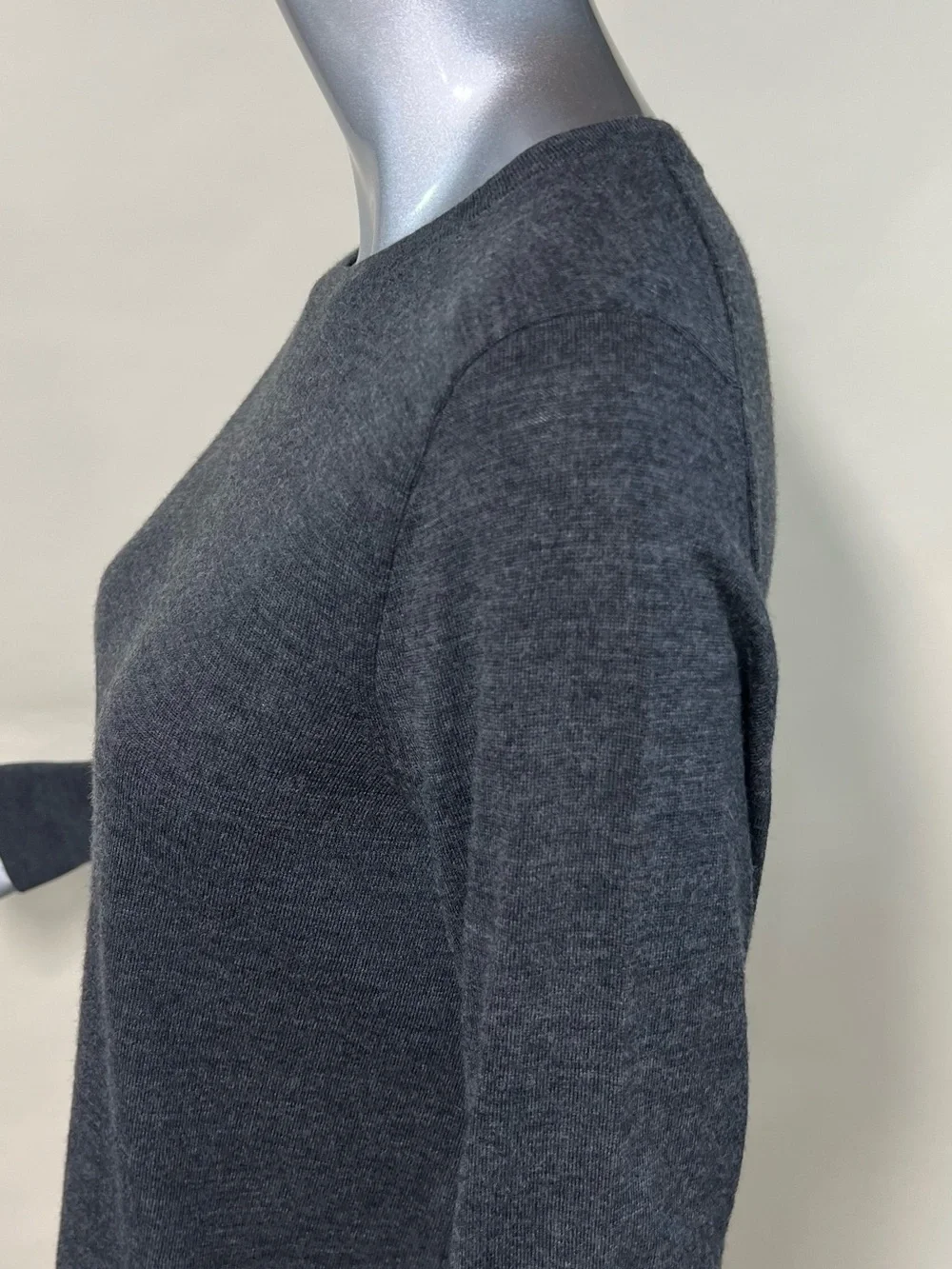 J. Crew Women’s Large Grey Crew Neck Sweater Wool Blend